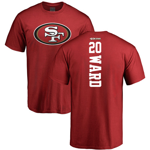Men San Francisco 49ers Red Jimmie Ward Backer #20 NFL T Shirt